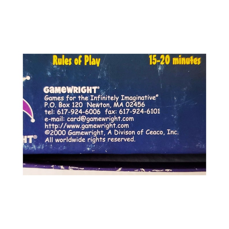 2000s Chomp Card Game, 2000 Edition Chomp Board Game, by Gamewright