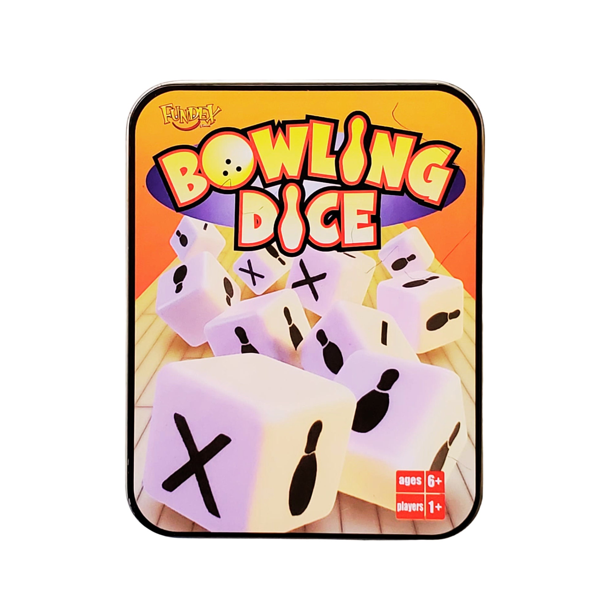 Original Bowling Dice Game, Tin Travel Game, by Fundex, 2002