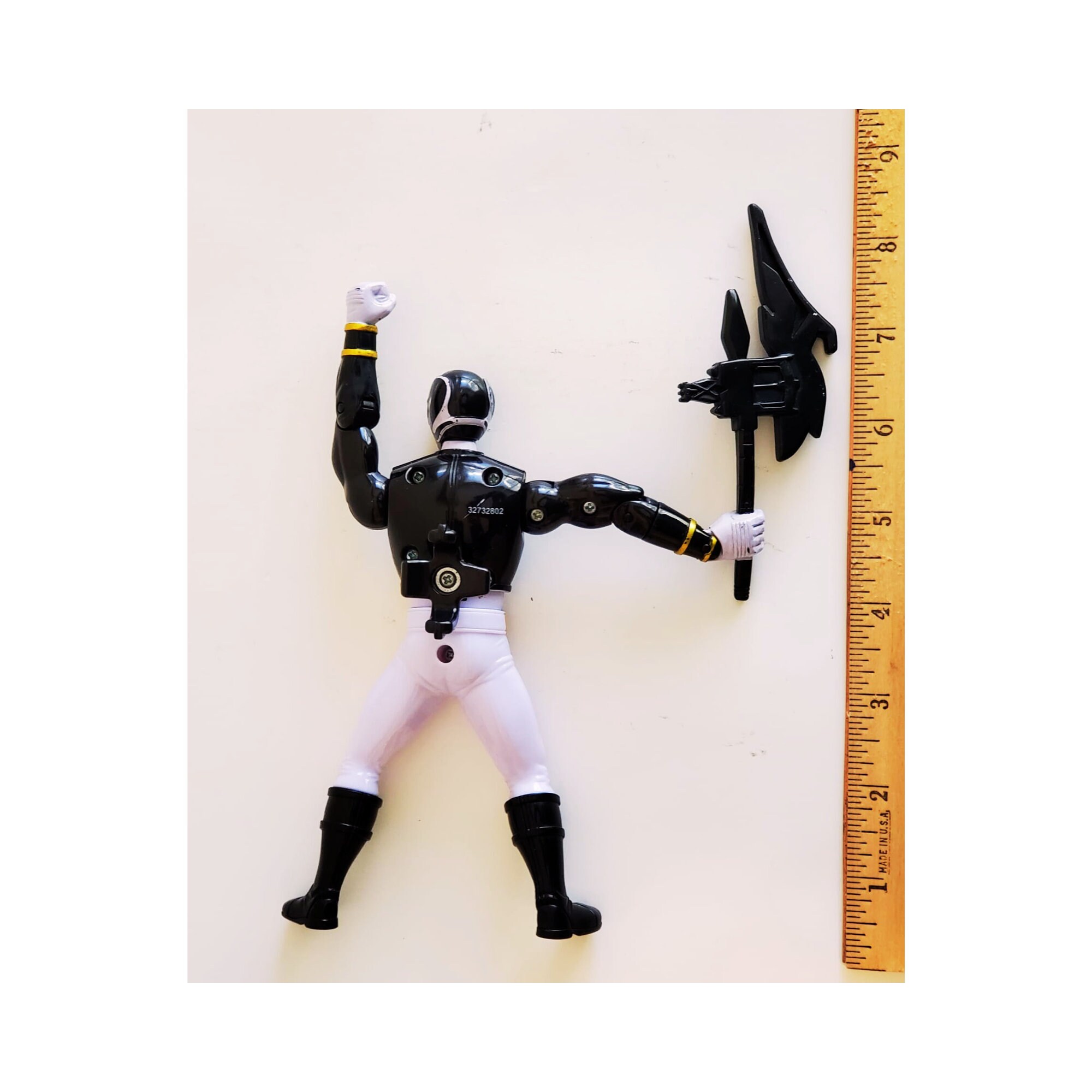 Black Power Ranger Action Figure With Axe, 2000s Black Power Ranger ...