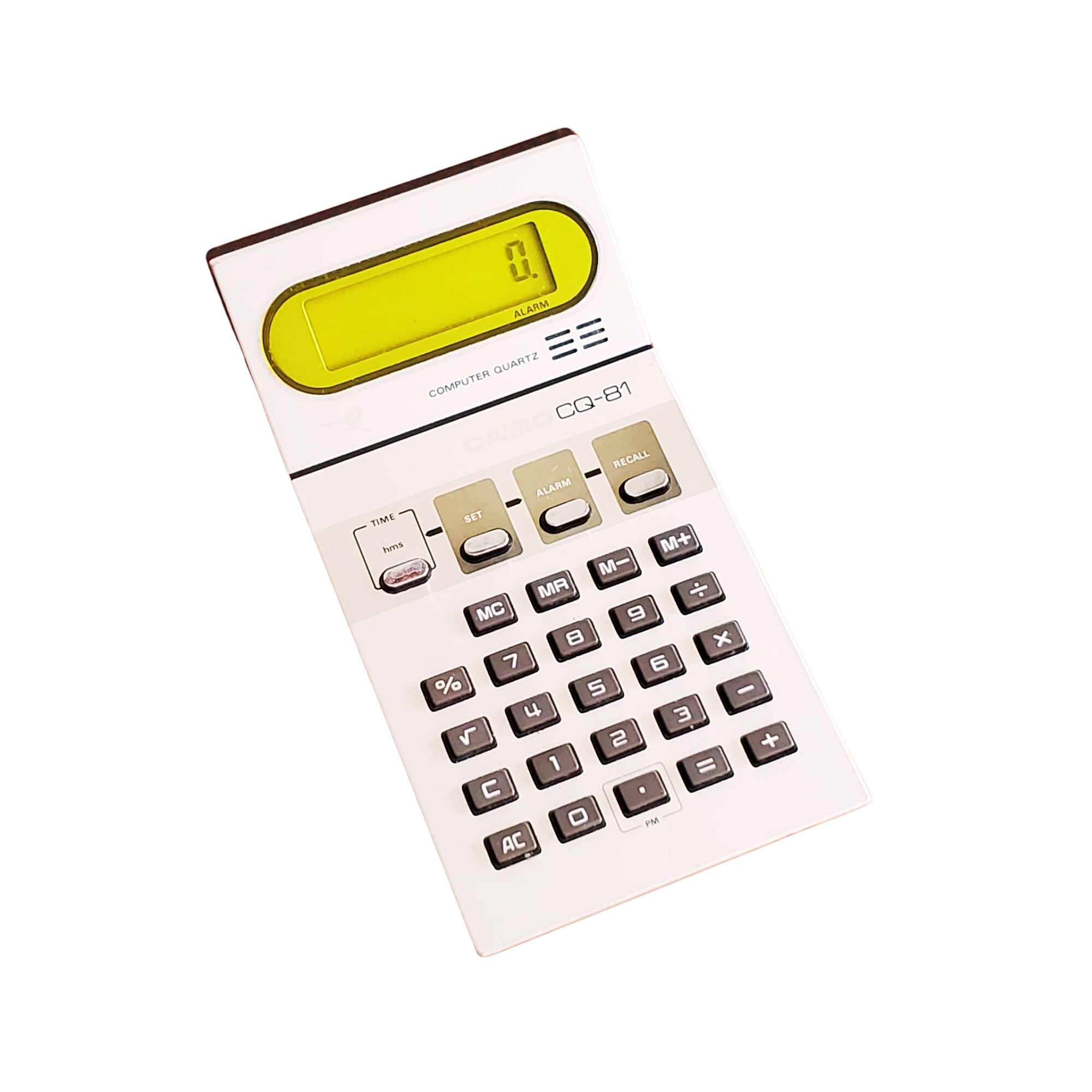 Vintage Casio Alarm Clock Calculator, Casio CQ-81, TESTED