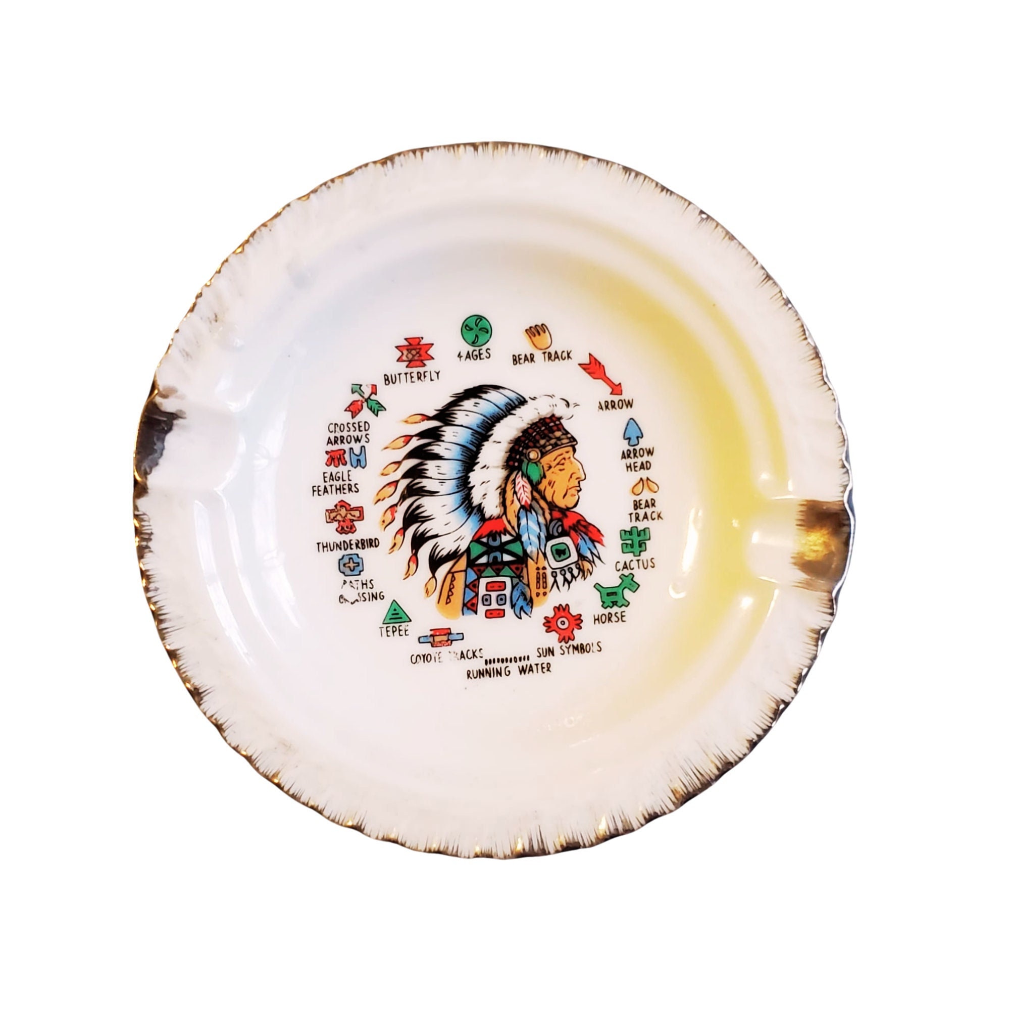 Native American Ashtray アメリカン　ビンテージ　灰皿 Native American Ashtray - Etsy