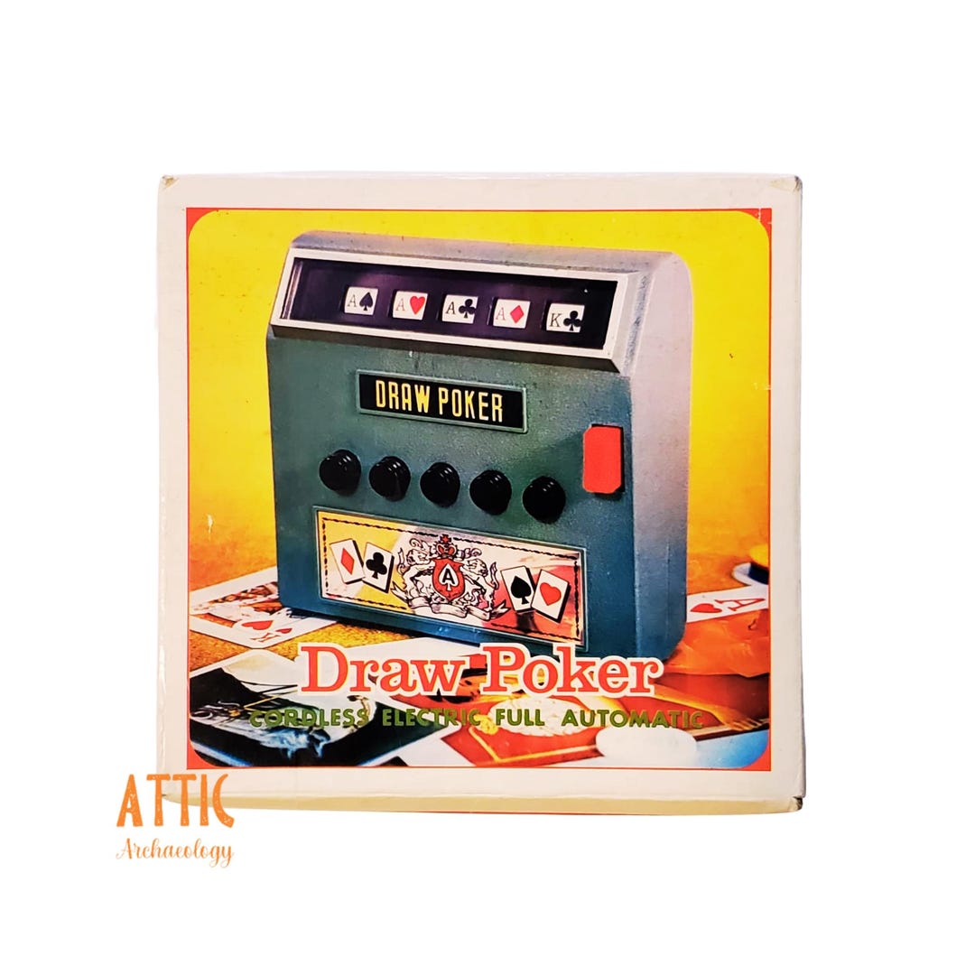Vintage Draw Poker Electronic Game, Electronic Casino Game 