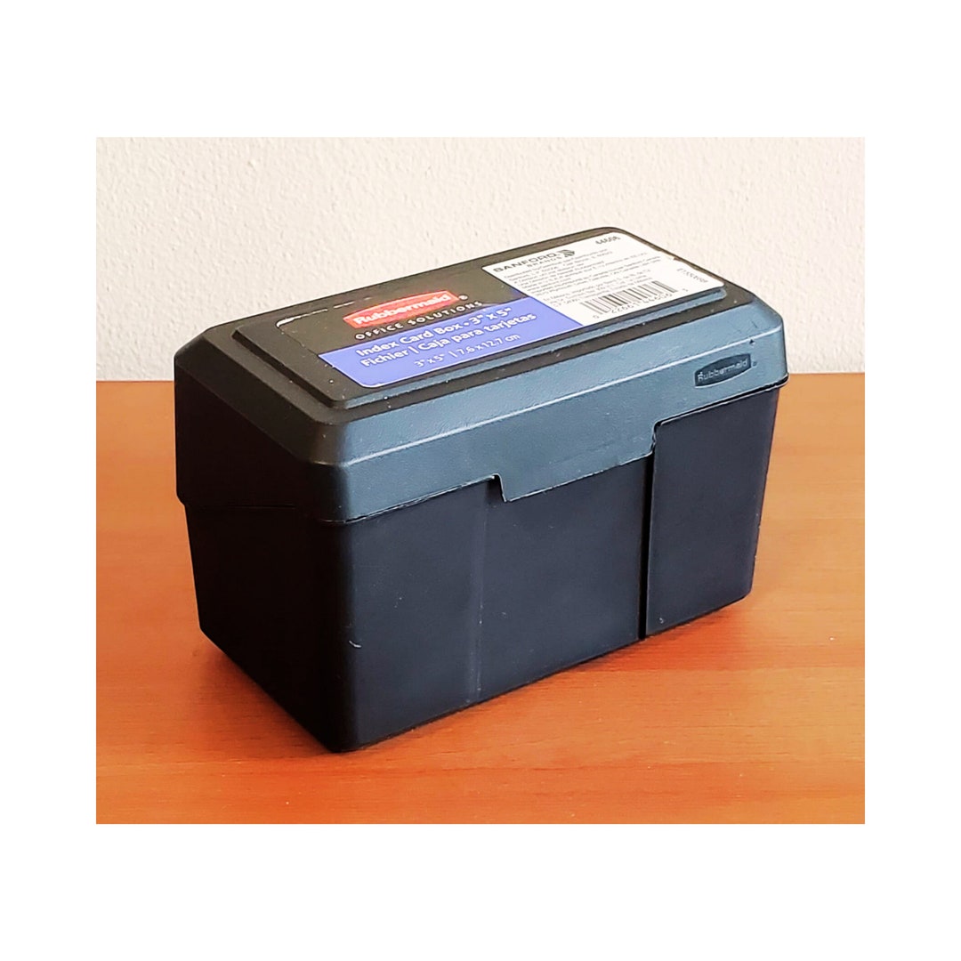 2000s Rubbermaid Index Card Box Great Condition vintage Etsy