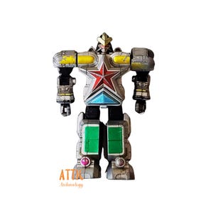 Vintage 1990s Power Rangers Zeo Megazord Action Figure, Vintage Megazord Figure -power rangers, 1990s, vintage toy