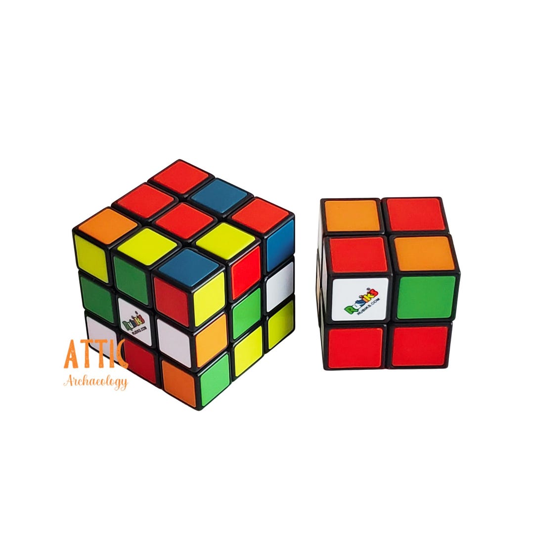 Rubik's Cube Two Piece Set, 3x3 and 2x2, Like New, Cube Puzzle Toy ...