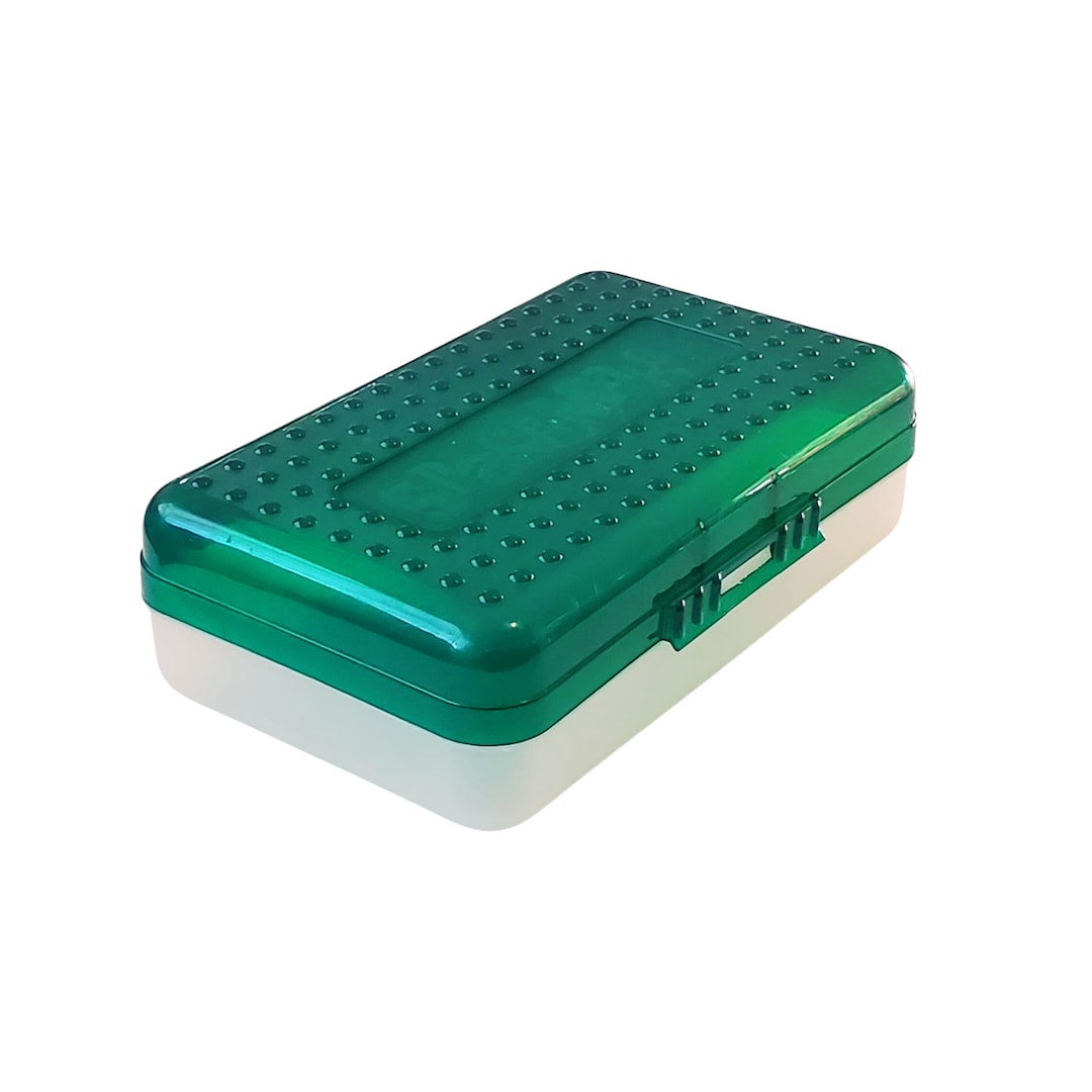 Vintage Space Maker Pencil Case, Art Box, Like New vintage Green Pencil