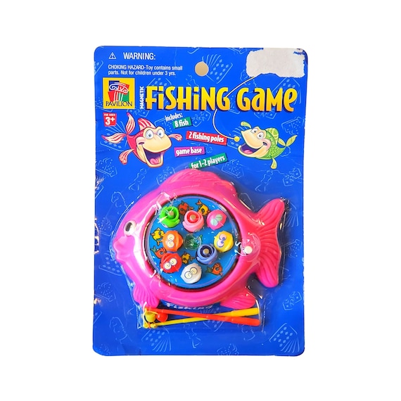 Mini Wind Up Gone Fishing Game - Magnetic Fishing Toy