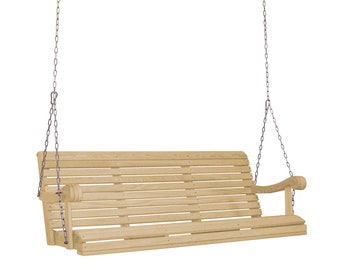 Treated Pine rolled arm swing