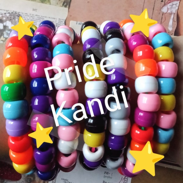 Pride kandi bracelets