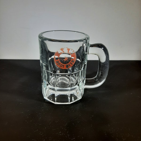 Vintage 1940s A&W Root Beer Arrow Logo -- Mini Mug -- Shot Glass -- Kids' Mug