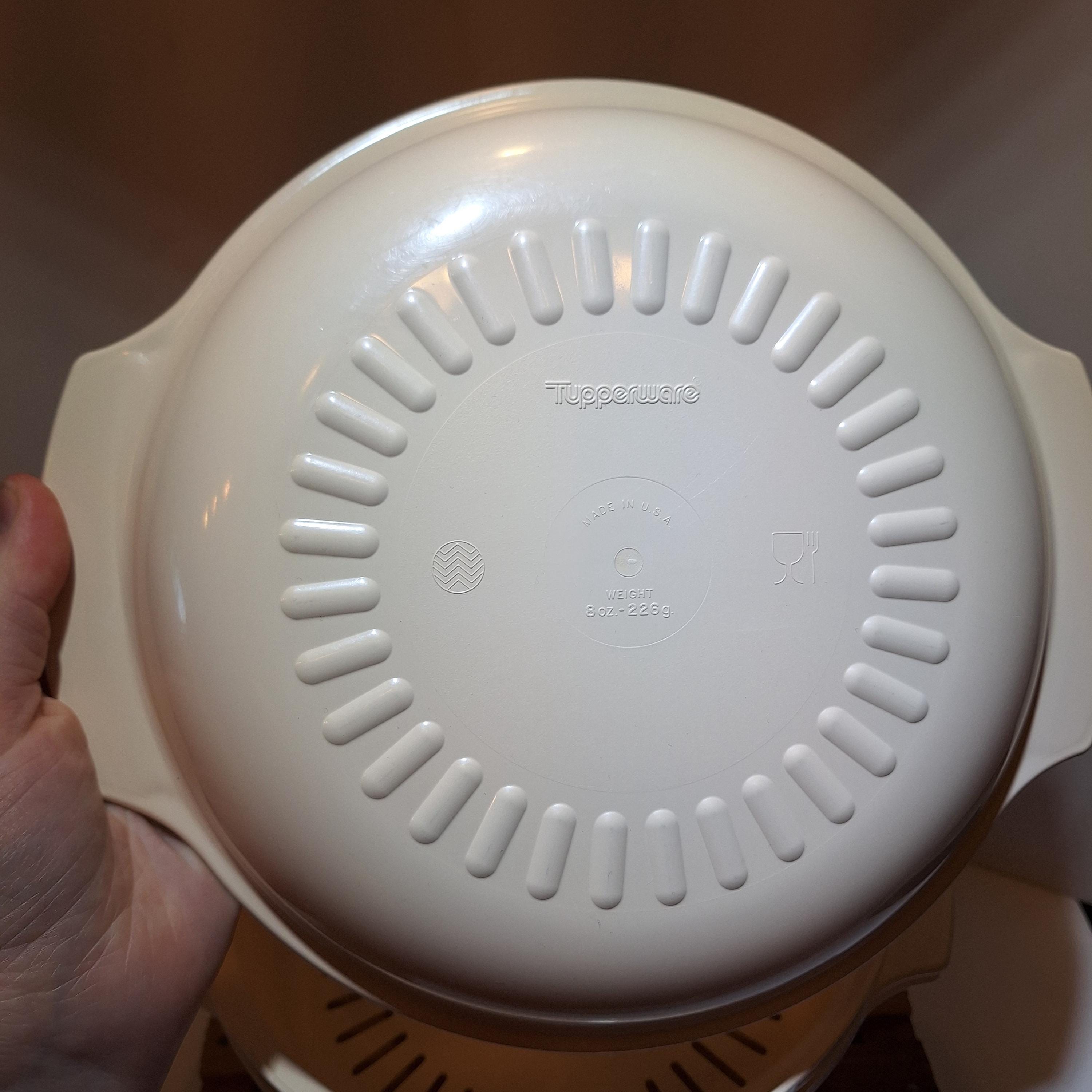 Vintage 1980s Tupperware -- Almond Color -- Microwave Stack Cooker -- 3 ...