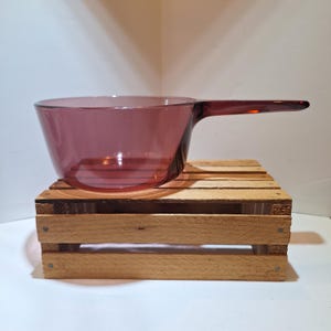 Vintage 1980s Visions Corning USA -- 1.5 L Cranberry Sauce Pan -- No Lid