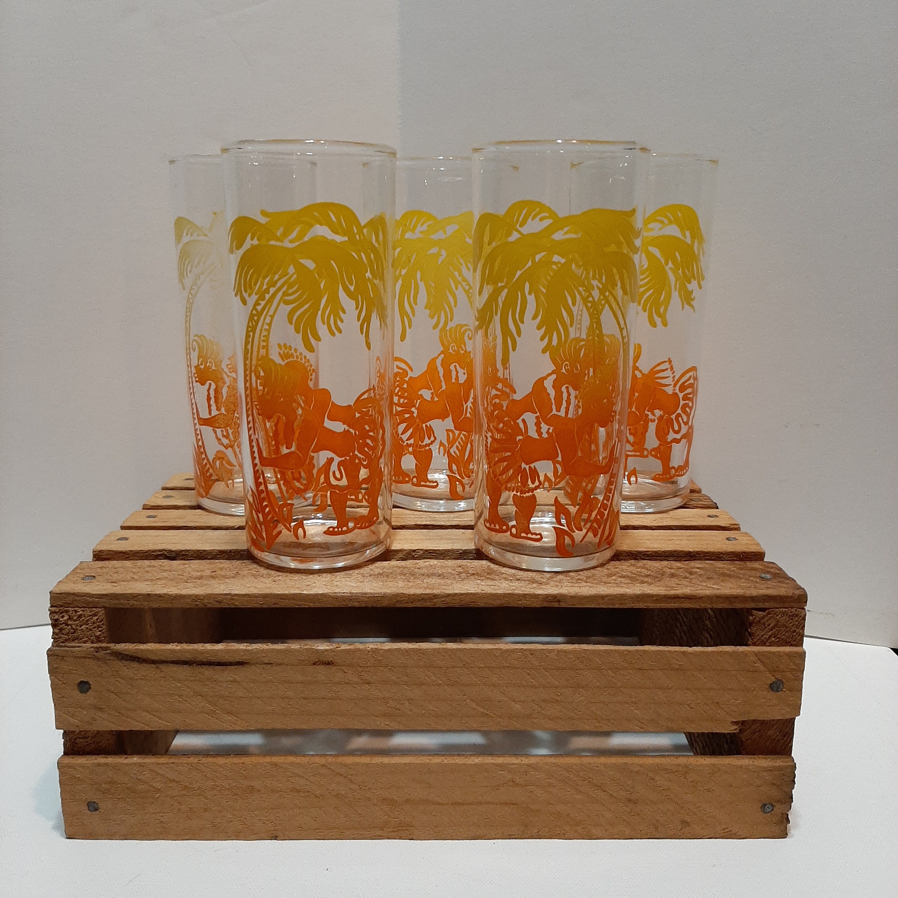 Natural Wrapped Iced Tea Glasses-Set of 4 – Pineapples Palms Too