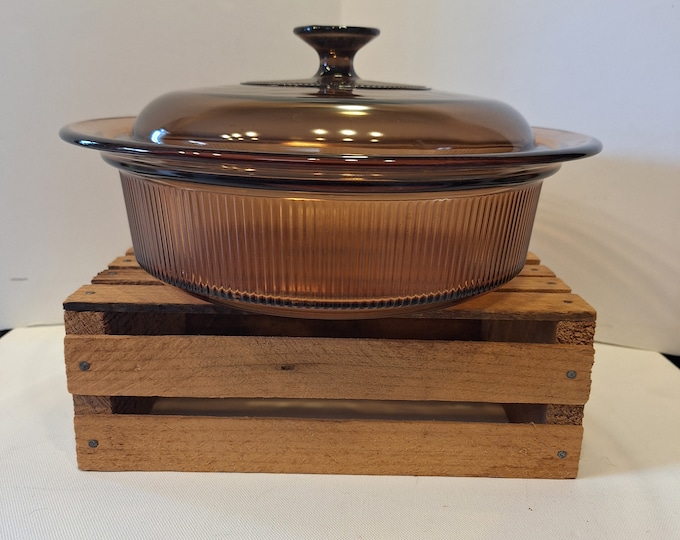Vintage 1980s Visions Corning USA -- V-33-B -- 2.5 Quart Casserole Dish ...