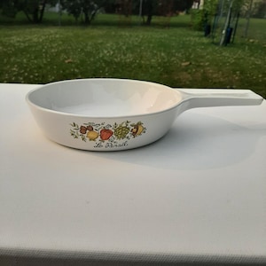 Vintage Corning Ware -- P-83-B --  Spice of Life -- Le Persil --  6.5&quot; Skillet -- Pan w/ Handle