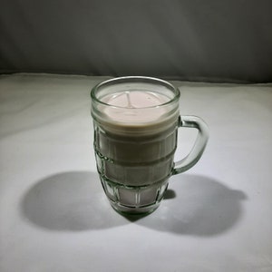 7oz Root Beer Soy Candle in Vintage Soda Glass Mug