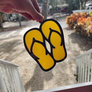 Acrylic Flip Flop Suncatcher