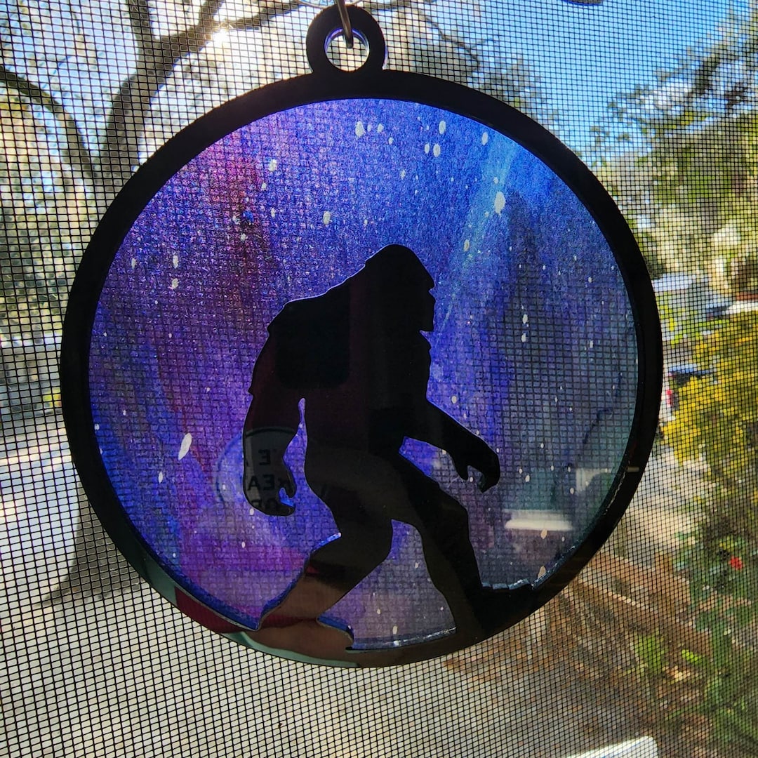 Acrylic Bigfoot Suncatcher Etsy