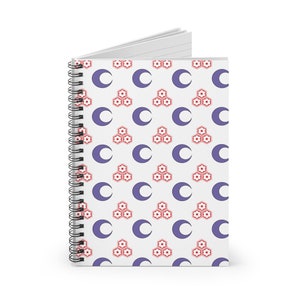Lord Dog Demon Flowers and Moon Spiral Notebook, Anime Notebook
