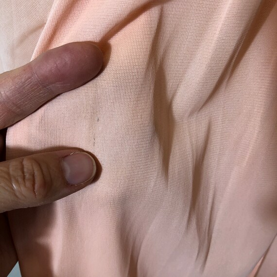 Vintage Peach Romantic Lace Chiffon Robe Housedre… - image 9