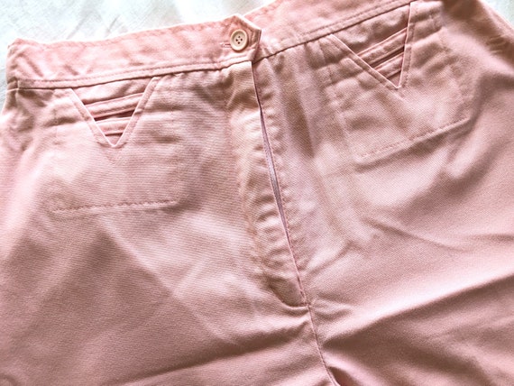 Vintage 70s 80s Pink High Waist Fun Pocket Grandm… - image 1