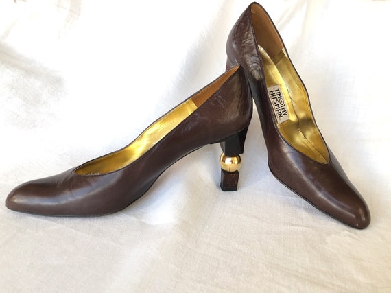 Vintage 90’s Gold Ball Pump 3” Heels - image 1