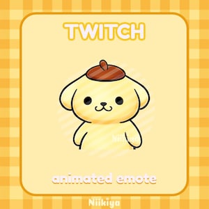 Pompom Wiggle Animated Emote - Twitch & Discord || twitch emotes / chibi emote / animated emotes / Twitch Graphics