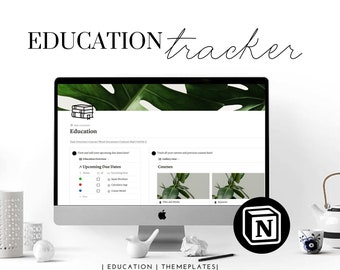 Notion Education Template | Digital | Passion Project |Task List | Organization | School | Minimalist |