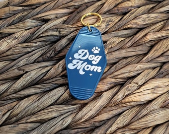 Dog Mom Royal Blue Motel Keychain | Mom Gift Idea | Gifts For Mom | Aesthetic Keychain | Mom Inspired Motel Keychain | Gift Idea | Key Tag