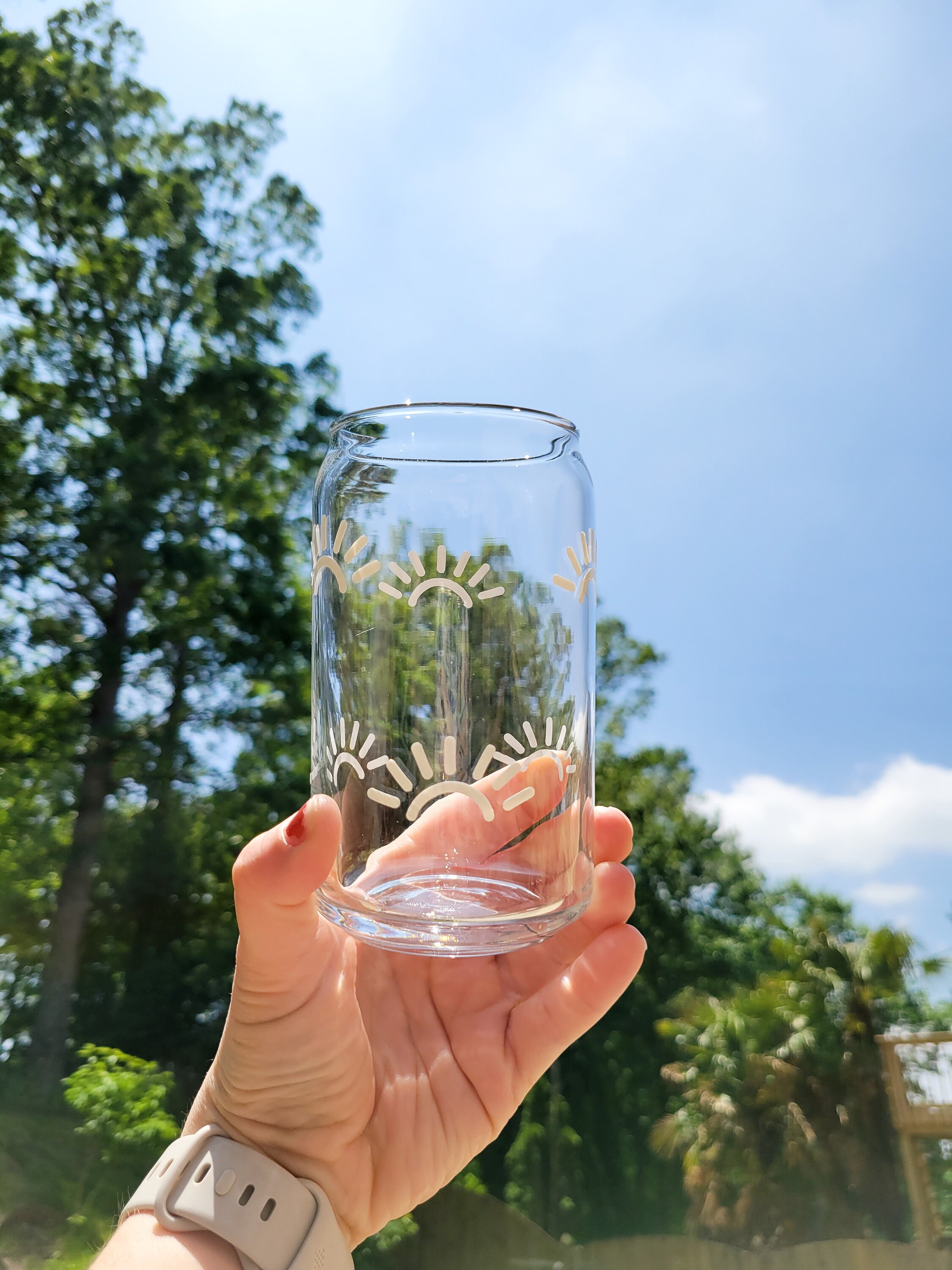 Color Changing Glass Cup Sun Beer Glass Can Yellow Color Changing Cup