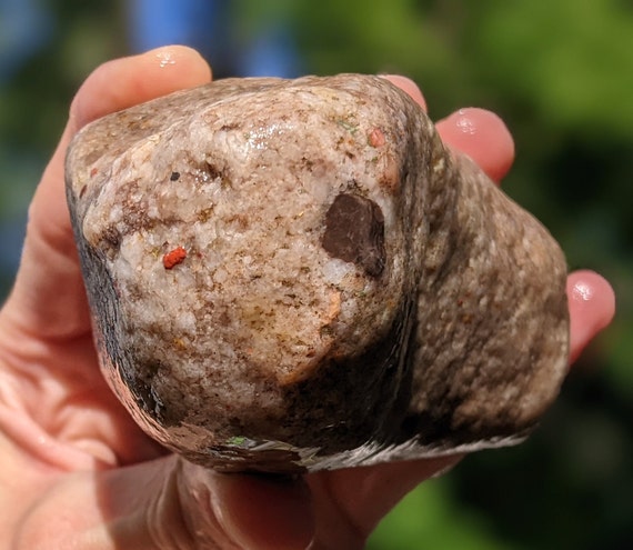 Michigan Puddingstone (quartzite, Banded Chert, White Quartz, Red