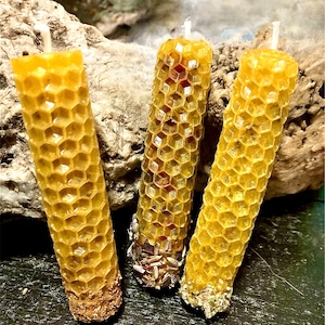 Rolled Beeswax intention chime candles