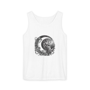 Vintage-Inspired Artistic Tank Top - Unisex Summer Apparel, Casual Beachwear, Music Festival Top, Gift for Art Lovers