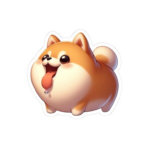 Pegatinas troqueladas de Pomerania, regalos para amantes de los perros, pegatinas para portátil, decoración de animales adorables, perfectas para diarios y álbumes de recortes.