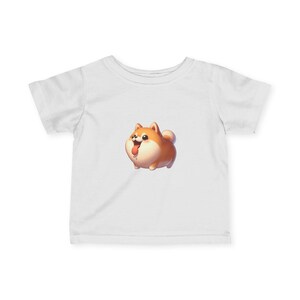 Camiseta infantil con diseño de perro de dibujos animados, ideal para bebés y niños pequeños, ideal como regalo para amantes de las mascotas, ropa divertida para niños.