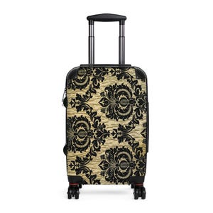 Elegant Floral Suitcase, Stylish Luggage, Travel Bag, Vintage Travel Case, Gifts for Travelers, Fashionable Baggage