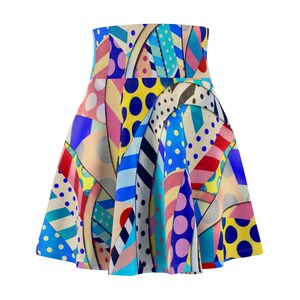Colorful Abstract Women&#39;s Skater Skirt