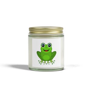 Playful Frog Scented Candles - Ideal for Kids&#39; Rooms, Parties, Seasonal Gifts, Relaxation, Home Decor