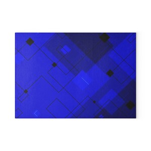 Geometric Glass Cutting Board - Modern Kitchen Decor, Unique Gift for Chefs, Housewarming, Wedding, Stylish Kitchen Accessory