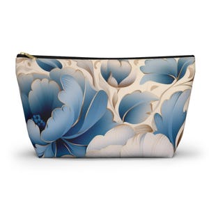 Bolsa para accesorios con estampado floral, neceser, organizador de viaje, regalo para ella, estuche con estampado floral, estuche para cosméticos