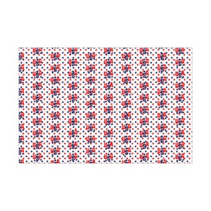 Patriotyczny papier do pakowania prezentów, papier do pakowania na 4 lipca, papier do pakowania prezentów w gwiazdy i paski, papier do pakowania prezentów na święta Dnia Niepodległości, motyw USA [...]