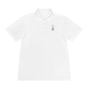 Men's Sport Polo Shirt with Floral Design, Casual Wear, Golf Polo, Gift for Dad, Summer Fashion, Everyday Comfort