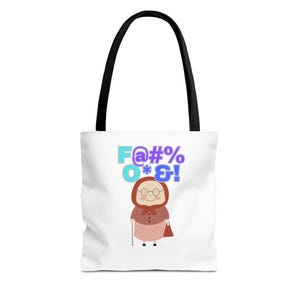 Freche Oma Einkaufstasche, lustiges Oma Geschenk, schrullige Einkaufstasche, einzigartiges Geburtstagsgeschenk, humorvolle Tasche für alle Gelegenheiten