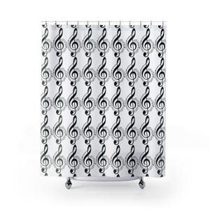 Musical Notes Shower Curtain - Perfect for Music Lovers, Bathroom Decor, Gift for Musicians, Unique Home Décor, Music-Themed Bathroom