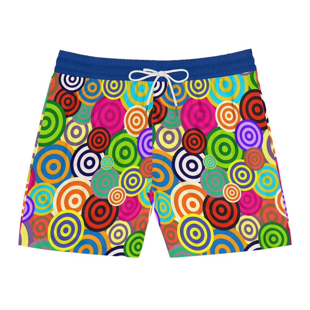 Vibrant Patterned Swim Shorts for Men - Fun Beachwear, Summer ...