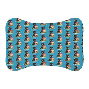 Pet Feeding Mats with Fun Cartoon Design, Dog Food Bowls, Cat Dish Place Mat, Pet Gift, Cute Pet Supplies
