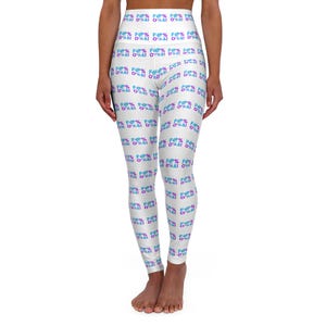 Fun Colorful High Waisted Yoga Leggings