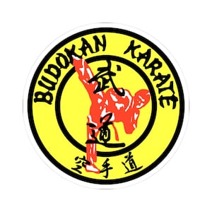 Budokan Karate Kiss-Cut Stickers, Martial Arts Vinyl Decals for Gym, Training Supplies, Unique Gifts for Karate Enthusiasts