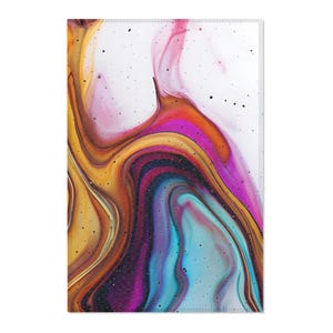 Colorful Abstract Area Rug - Vibrant Home Decor, Boho Living Room Accent