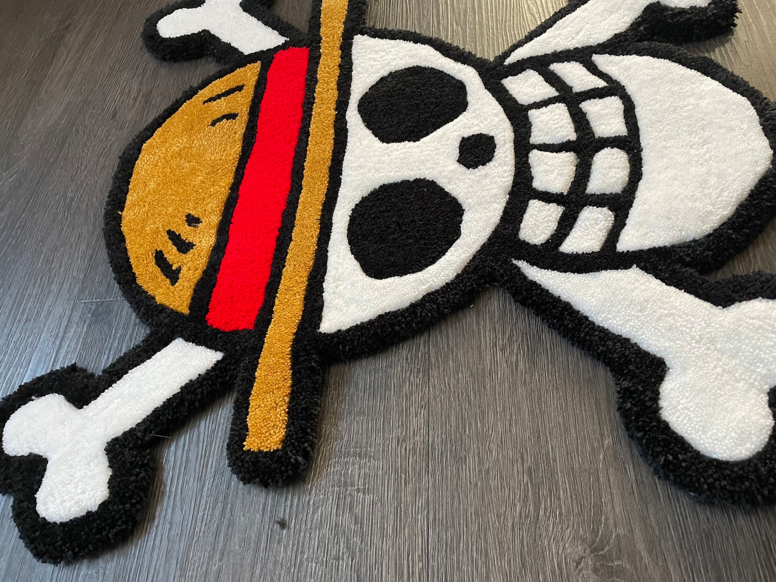 Luffys Straw Hat Pirate Flag Etsy UK